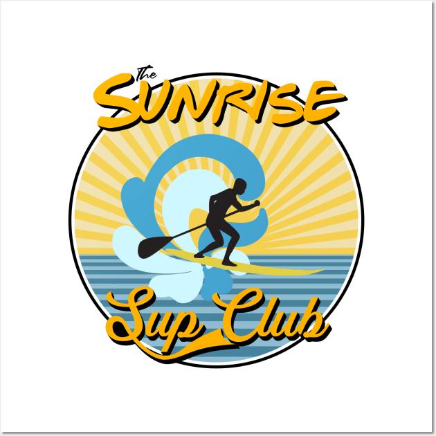 The Sunrise Sup Club Wall Art by Randomart